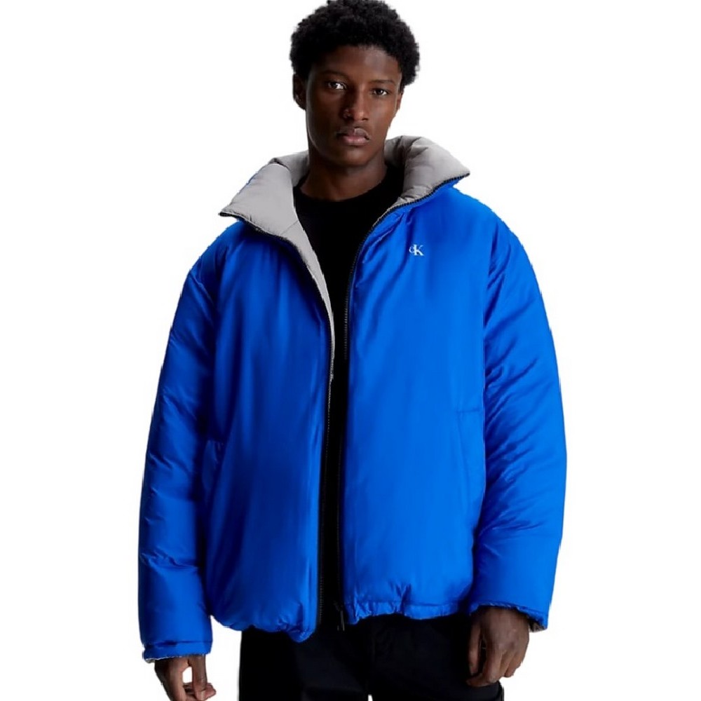 CALVIN KLEIN JEANS REVERSIBLE 90s PUFFER ΜΠΟΥΦΑΝ ΑΝΔΡΙΚΟ BLUE